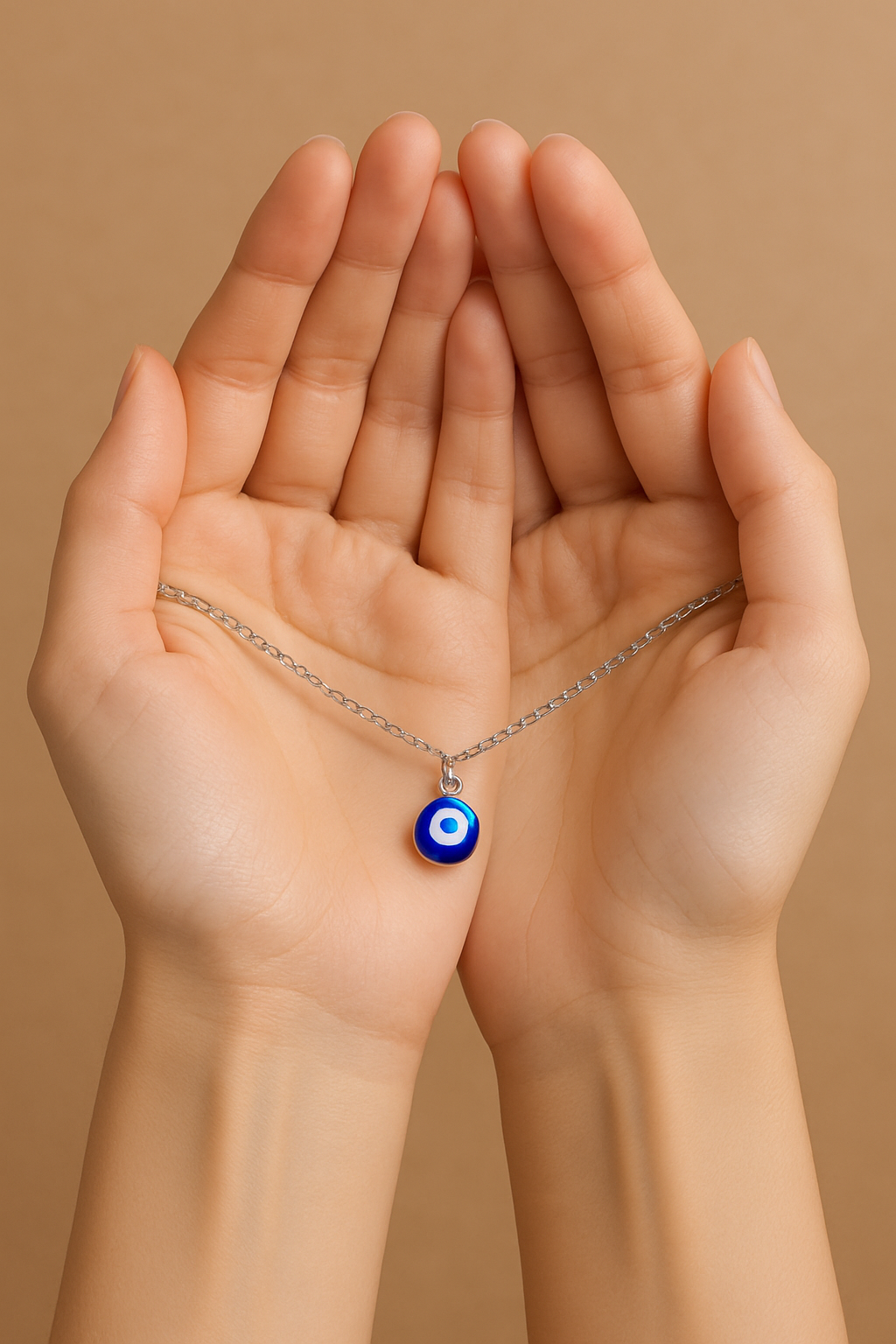92.5 silver Evil Eye chain