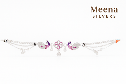 92.5 sterling silver fancy design payal