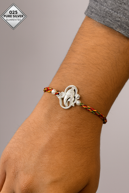 Rakhi in pure 92.5 hallmark silver