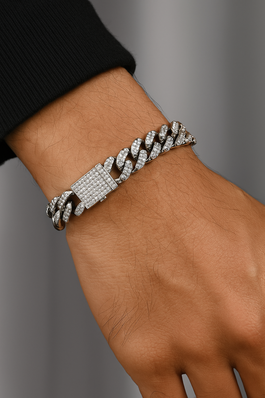 92.5 sterling silver for men's fancy bracelet